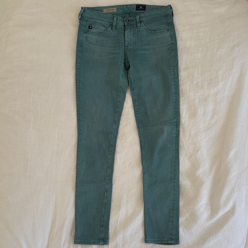 AG Adriano Goldschmied Women's Teal Skinny Jeans